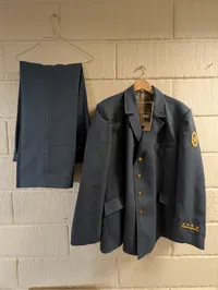 DDR Deutsche Post Uniform Sæt med Jakke og Bukser