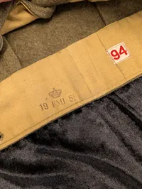 Dansk M44 Battle Dress-jakke i olivengrøn uld
