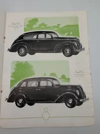 Ford Nyt Nr. 1, 1938 V8 Salgsbrochure fra Ford Motor Company