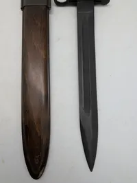 Amerikansk M1 Garand Bajonet med Dansk HTK-mærket Skede