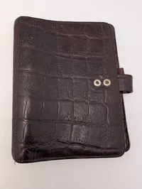 Mulberry Company Vintage Læder-Organizer i Krokodillepræget Design