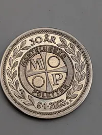 Dansk Forum Medalje 2002 med Christian X Motiv, 24,5 gram sterlingsølv 