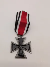 German WWII Iron Cross 2nd Class (EK2) with  Ribbon POSTWAR 