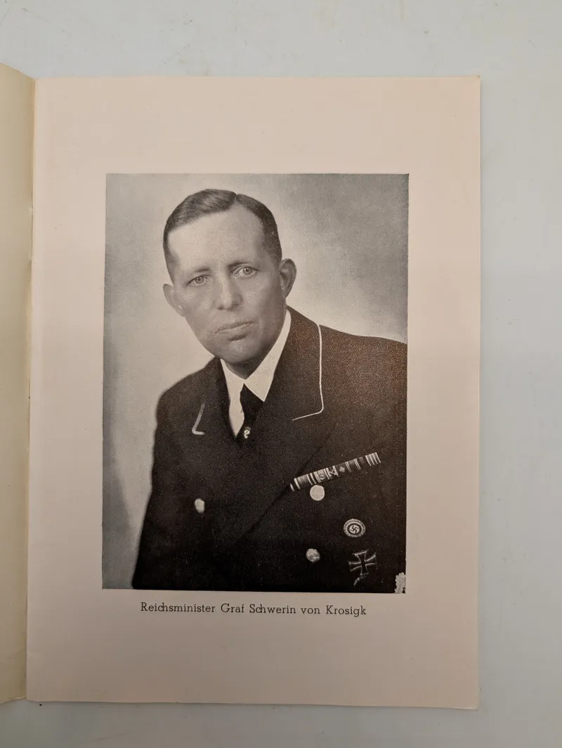 Tysk krigsfinansieringstale af Graf Schwerin von Krosigk, 1941