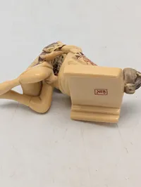 Antik JAPANESE HAND CARVED EROTIC NETSUKE FIGURES EDO / MEIJI PERIODE