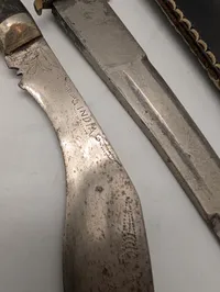 Collection of Vintage Fixed Blade Knives and Kukri with Sheaths