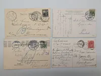 Set of Four Early 20th Century International Topographical Postcards