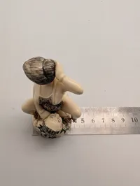 Antik JAPANESE HAND CARVED EROTIC NETSUKE FIGURES EDO / MEIJI PERIODE