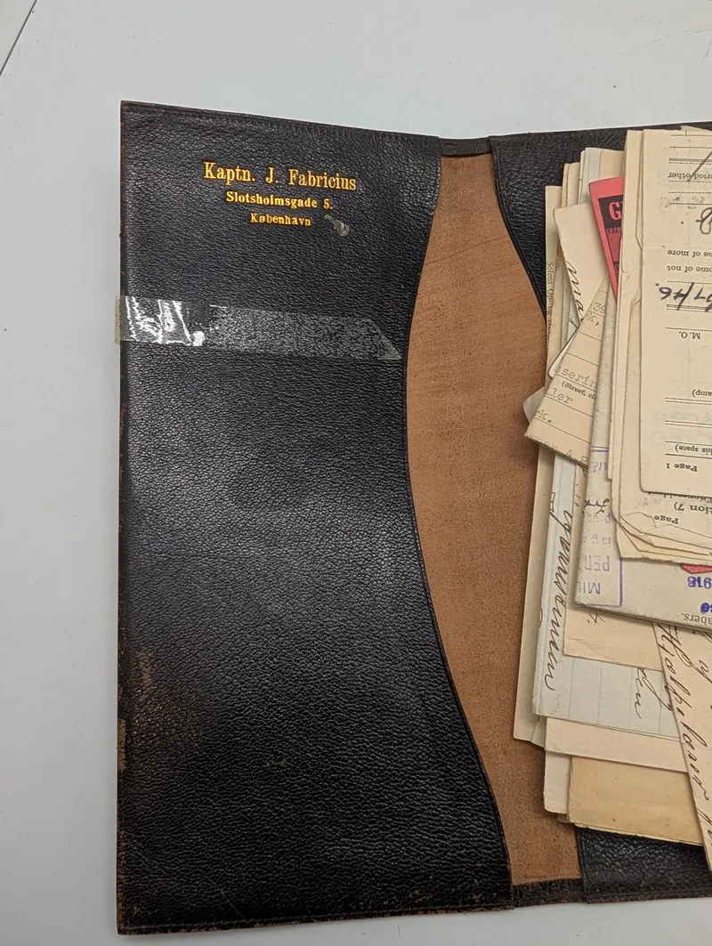 Antique Danish Maritime Document Archive of Captain Johannes Fabricius