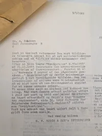 M. W. Mørch & Søn's Efterfølger, Arkivmateriale vedr. 5. Regiment