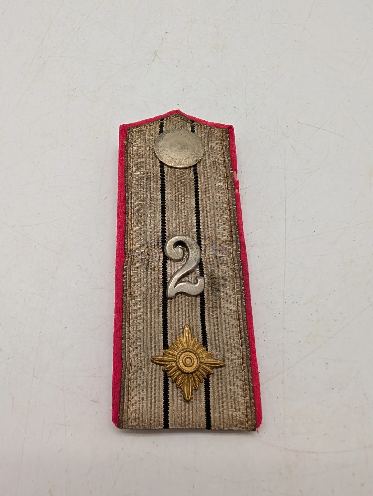 Tysk  Skulderstrop, 2. Regiment WW1 
