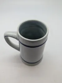 Royal Navy HMS Flora Ceramic Beer Stein with Gilt Crest