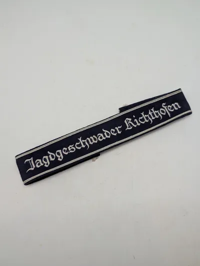 Tysk Luftwaffe Jagdgeschwader Richthofen Ærmelstribe, original ?