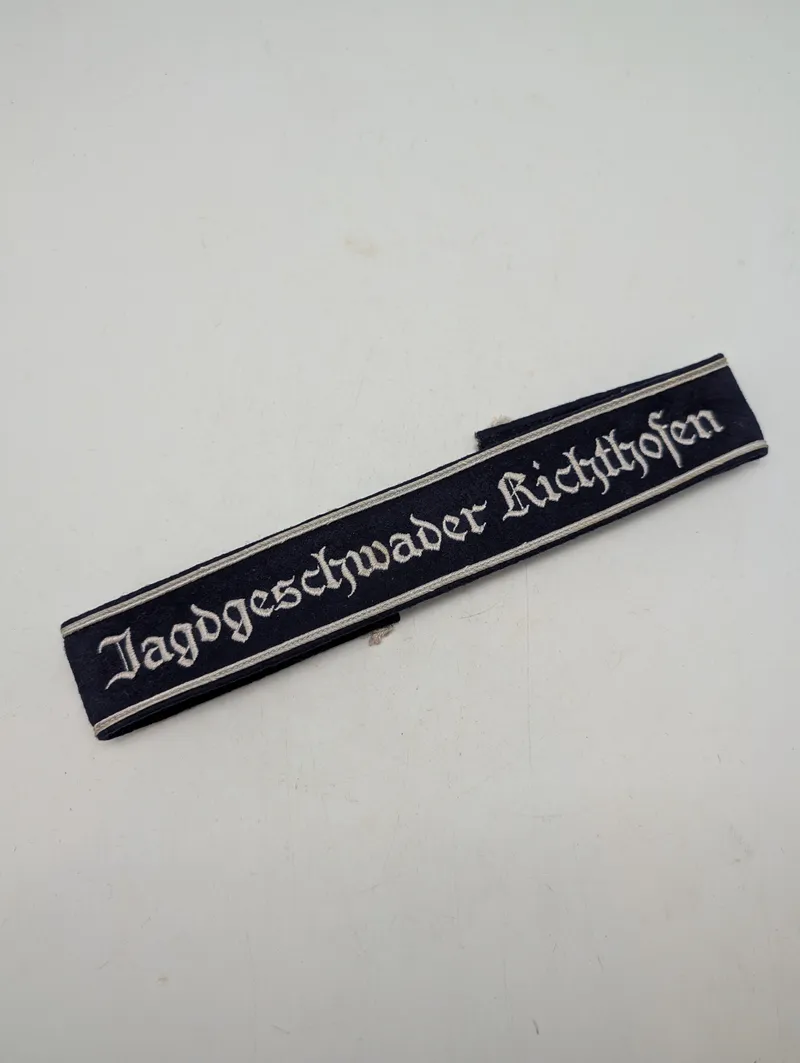 Tysk Luftwaffe Jagdgeschwader Richthofen Ærmelstribe, original ?