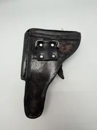 Tysk Luger P08 læderhylster med B.D.III 1915 stempel, brugt i Norge 