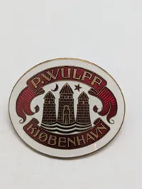 P. Wulff København Emaljeskilt med Byvåben til deres portner 