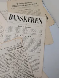Samling af danske illegale blade og aviser fra besættelsestiden