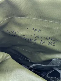 Dansk Forsvar M/84 og M/69 Gasmaskesæt med Tasker og Filtre