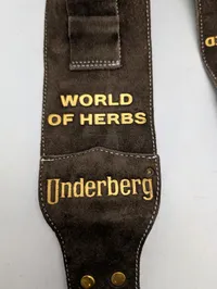Underberg Vintage Bæltespænde med Brun Ruskindslæderrem