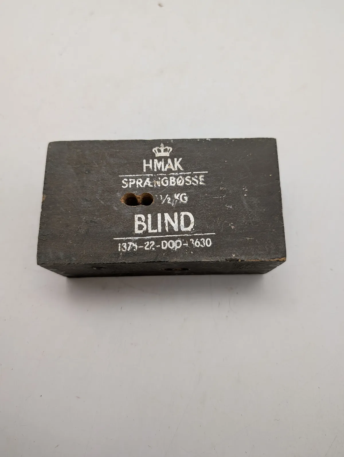 HMAK Sprængbøsse 1/2 kg Blind - Dansk Militær Øvelsesammunition