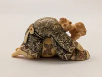 Antik JAPANESE HAND CARVED EROTIC NETSUKE FIGURES EDO / MEIJI PERIODE 