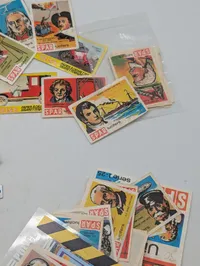 Vintage Collection of Advertising Lapel Pins and Spar Matchbox Labels