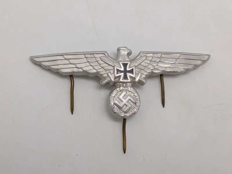 Tysk Veteranforbund (Kyffhäuserbund) kasketørn i aluminium