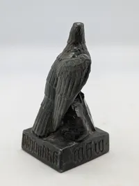 Tysk WHW Ørnestatuette fra 1938-39 med AO-mærke  (Auslaationnds-Organis).'DÄNEMARK'  