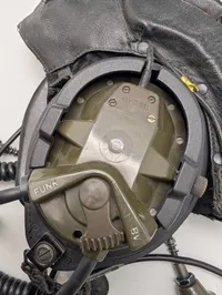 Telemit Tysk Militær Kampvognshjelm med Headset og Taske