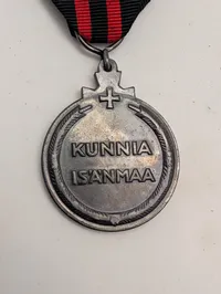 Finsk Vinterkrigsmedalje 1939-1940 med sværd på bånd