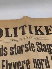 Politiken Avisforside fra 11. december 1941