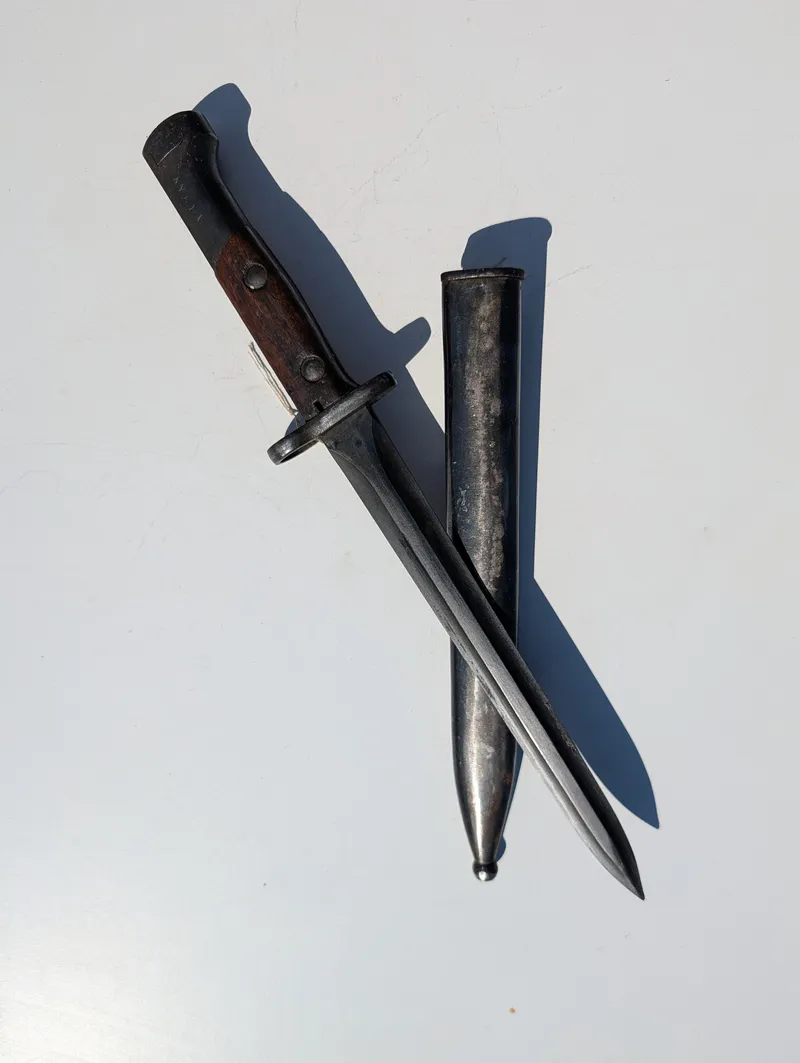 Tyrkisk M1935 Mauser bajonet med skede
