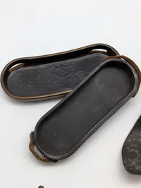 Vintage læderrem og okularbeskyttere til kikkert Tysk WW2 