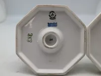 Et par Royal Copenhagen 'Vinstok' lysestager i porcelæn