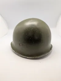 Amerikansk M1 Stålhjelm med faste bøjler og front-seam WW2 