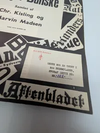 Chr. Kisling & Marvin Madsen, Pressen om Holger Danske, Limited Edition Book tilhørt Holger Danske modstandsmanden Erling Reck-Magnussen ( “Gustav” fra HD-IIIs 5-mandsråd)