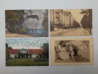 Set of Four Early 20th Century European Topographical and Genre Postcards