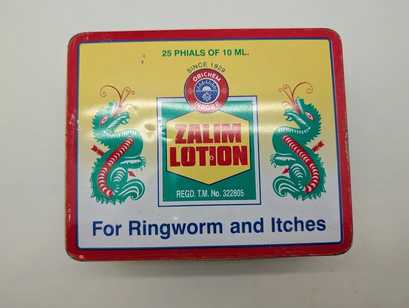 Vintage Orichem Zalim Lotion Advertising Tin
