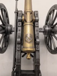 Napoleonsk modelkanon i messing og metal