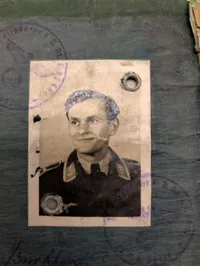 Tysk Luftwaffe Soldbuch fra 2. Verdenskrig tilhørende Karl Burkhardt