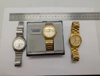 Samling af tre vintage herreure fra Seiko og Timex