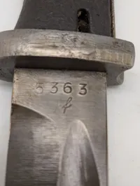 Tysk Mauser K98 Bajonet med Bakelitgreb