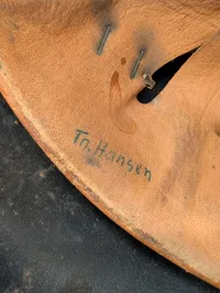Dansk M/41 Stålhjelm med R.G. 1 Enhedsmærke