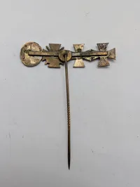 Tysk 1. Verdenskrig Miniatur-Nålebarre med Jernkors og Æreskors