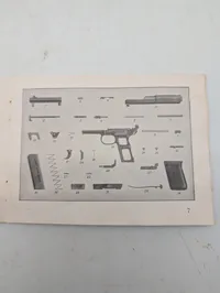 Mauser Pistolet Automatique Instruktionsmanual WW2