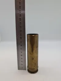 Antik messing patronhylster, 20mm kaliber