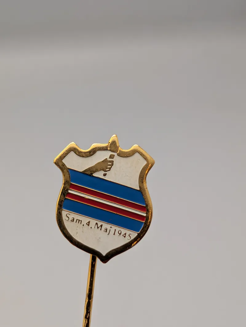 Danish Liberation Commemorative Lapel Pin, Sam. 4. Maj 1945