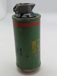 Britisk No. 80 Mk 1 WP Røghåndgranat, Træmodel 