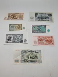 Samling af bulgarske pengesedler fra 1951, 7 stk.