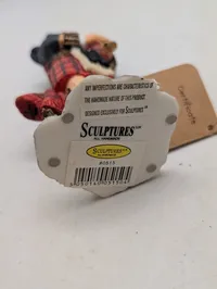 Skotsk Sækkepibespiller Figur i Traditionel Kilt